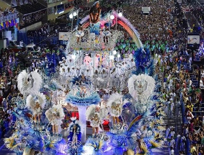 Desfile de 2020 da Beija-Flor no Sambdromo - Crdito da imagem: Divulgao / Fernando Grilli - Riotur